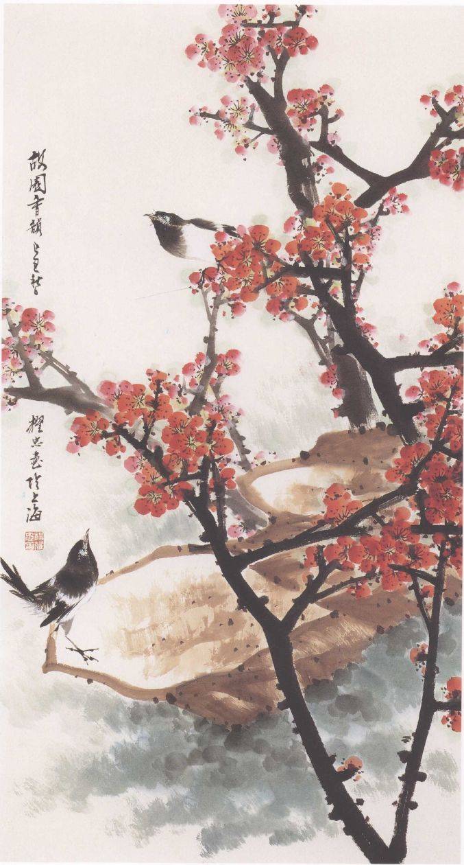 国画麻雀的画法步骤