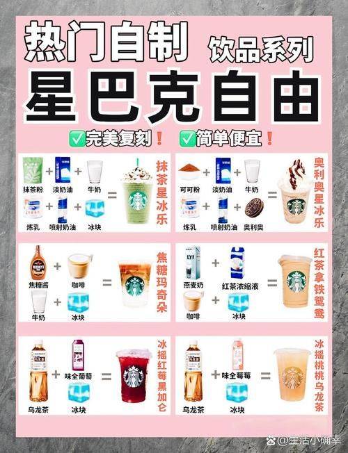 星巴克2026价目表图