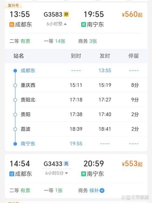 Guangzhou ticket to guiyang