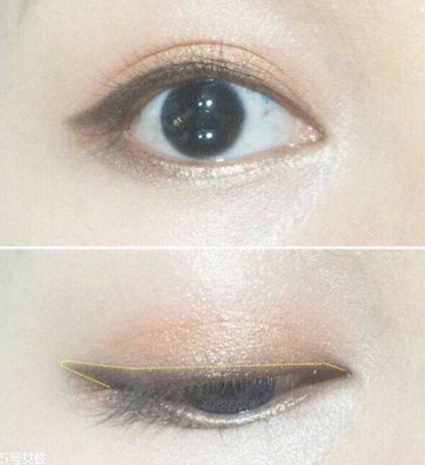 自然眼线的画法步骤图