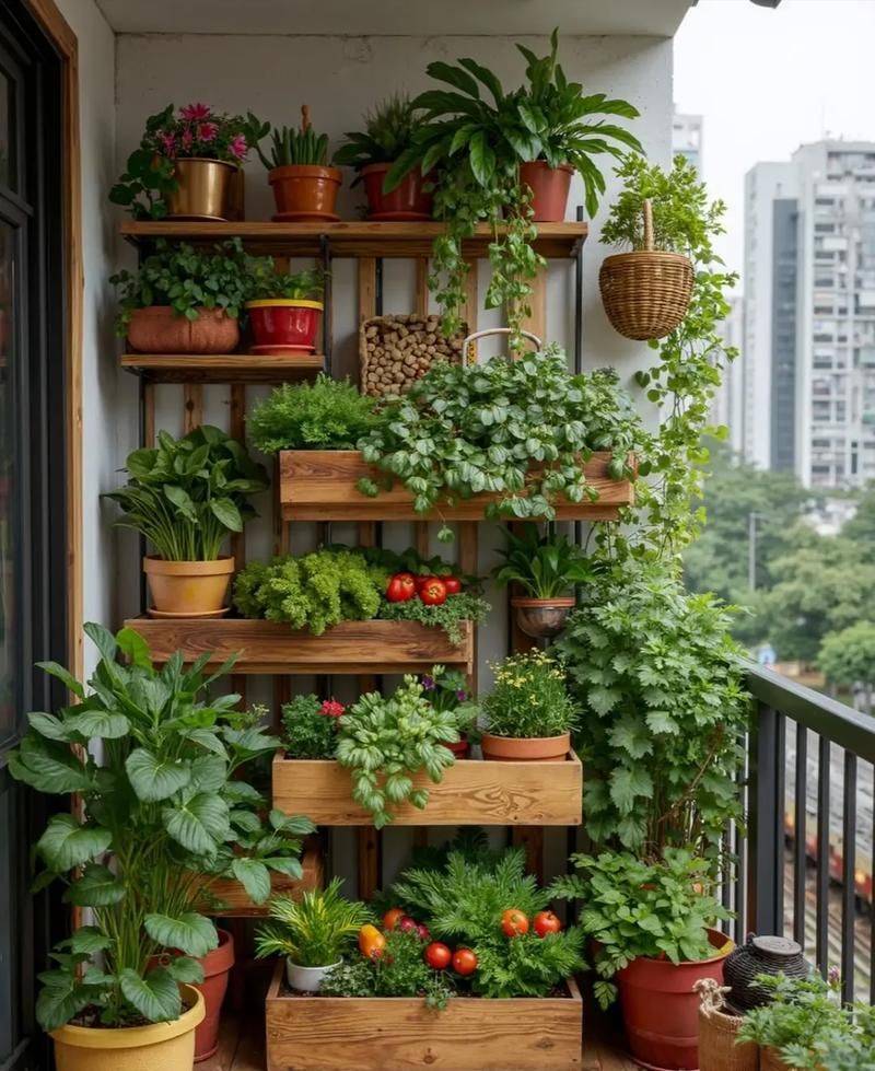 家庭种植蔬菜 阳台