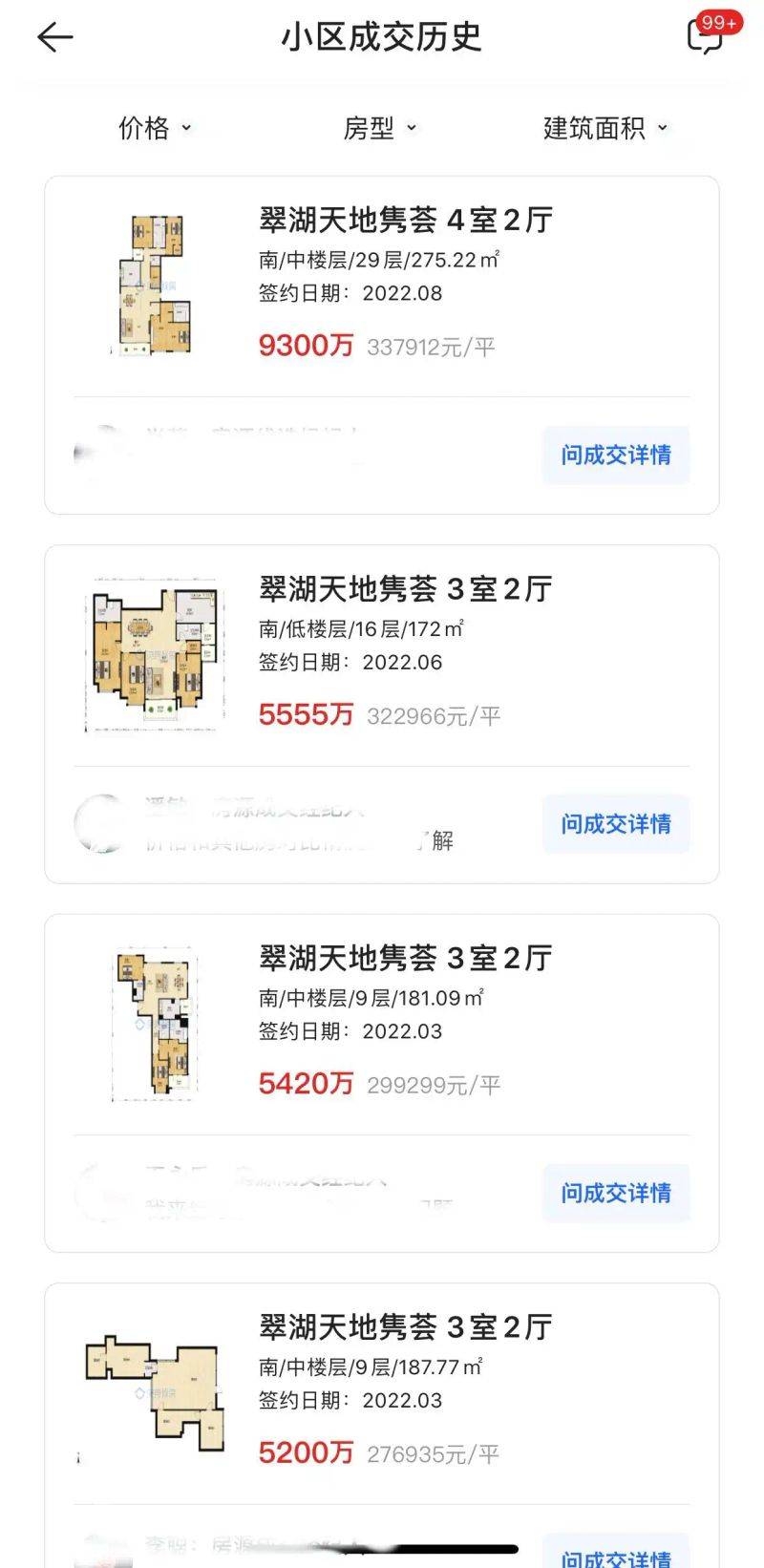 翠湖天地御苑开盘均价