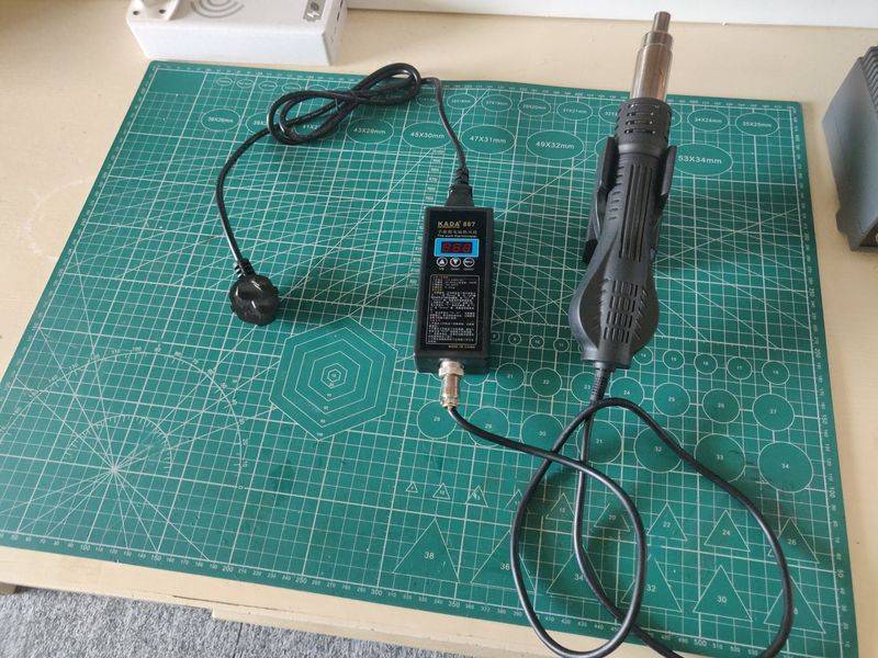 Chart of the principles of hot wind gun circuit maintenance
