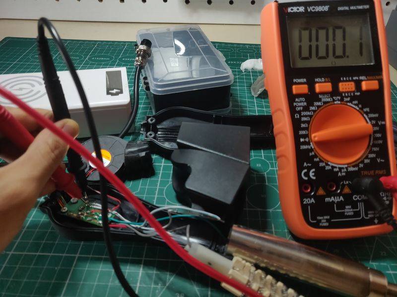 Chart of the principles of hot wind gun circuit maintenance