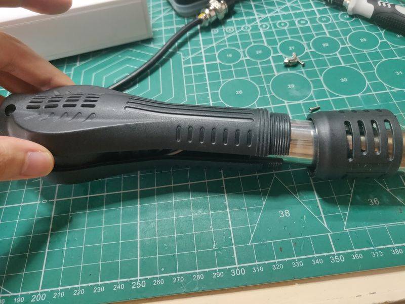 Chart of the principles of hot wind gun circuit maintenance