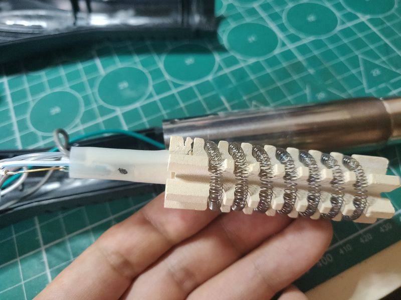 Chart of the principles of hot wind gun circuit maintenance