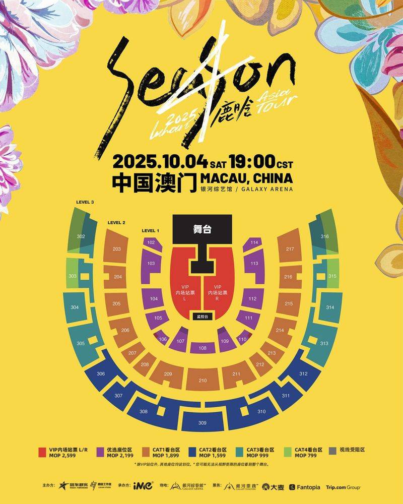 Macau concert ticket