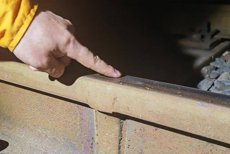 Iron track theoretical weight table and size