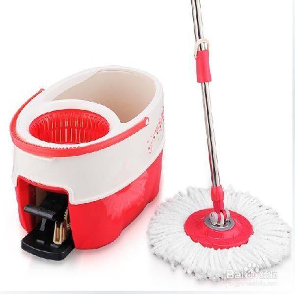 手压式旋转拖把原理
