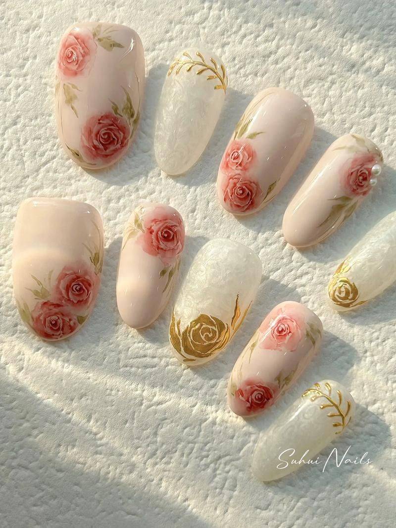 美甲彩绘教程步骤图片