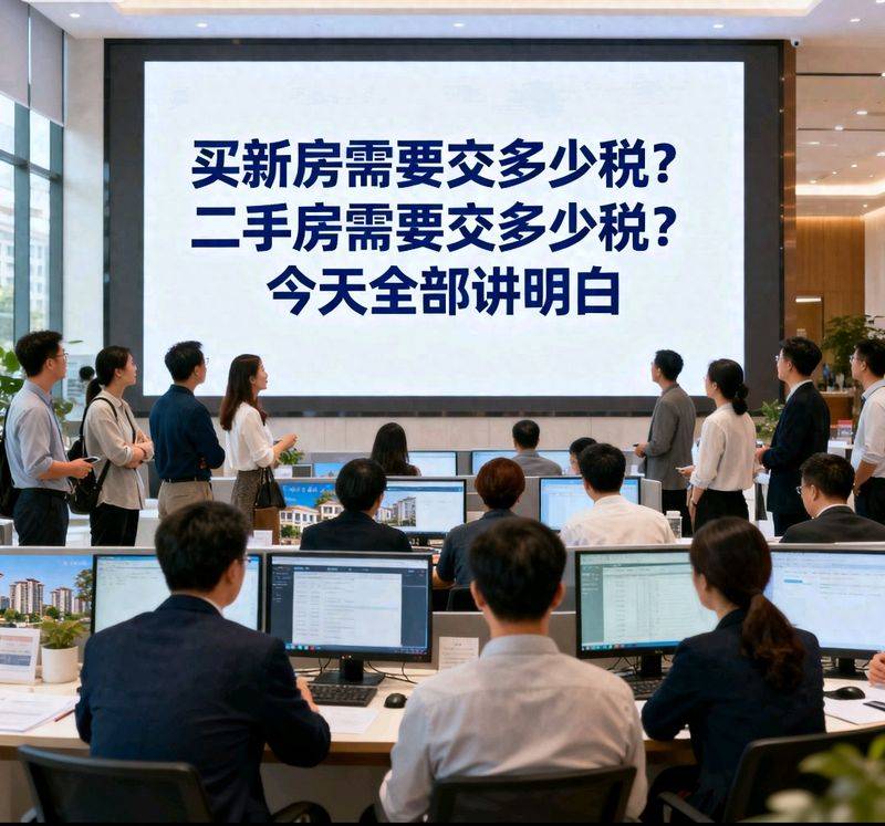 买新房需要交多少税？二手房需要交多少税？今天全部讲明白