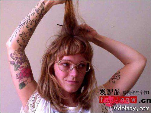 复古摩登女郎发型步骤