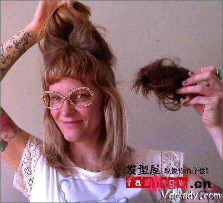 复古摩登女郎发型步骤