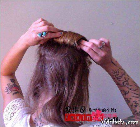 复古摩登女郎发型步骤