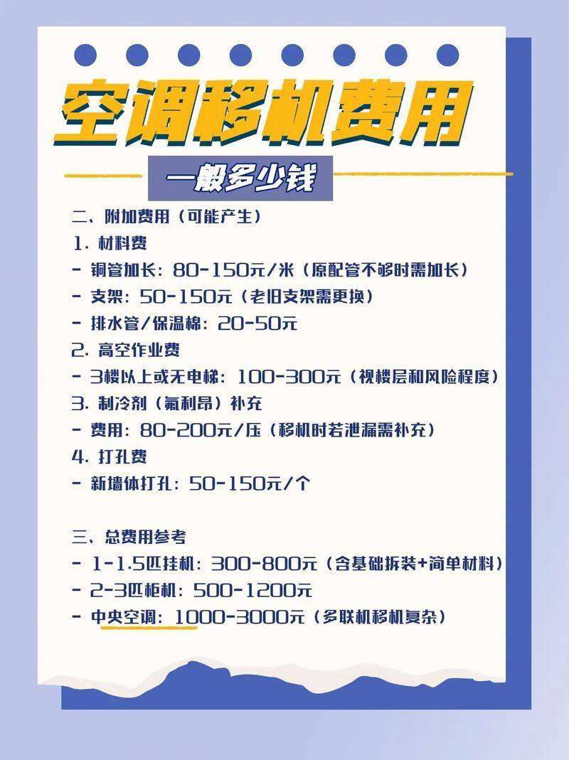上海宝山空调移机费用