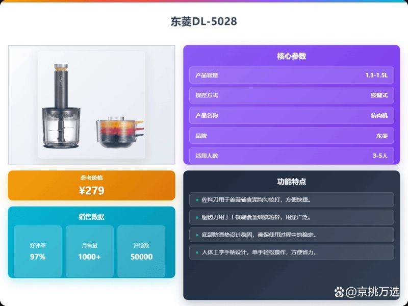 快易好多功能食品料理机多少钱