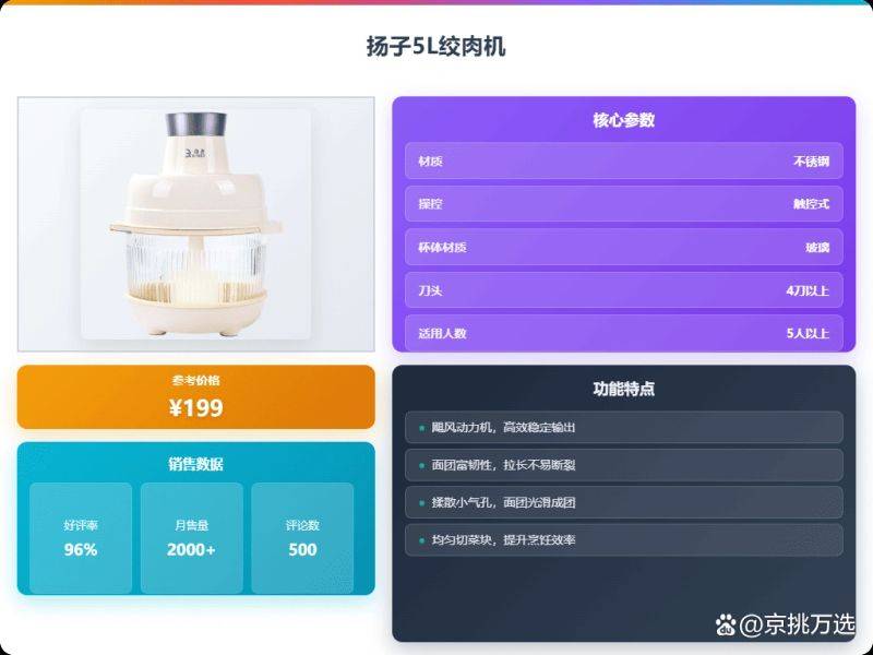 快易好多功能食品料理机多少钱