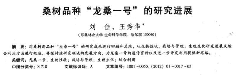 桑树种植技术要点