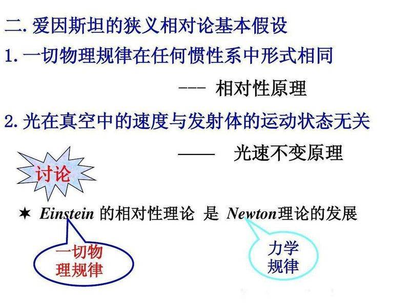 提出惯性定律 相对性原理