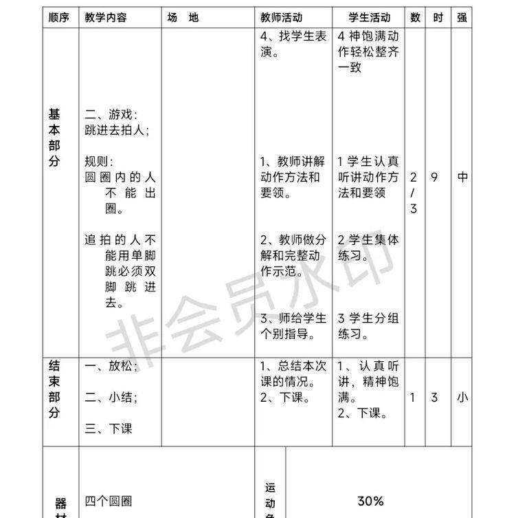 初中篮球理论课教案