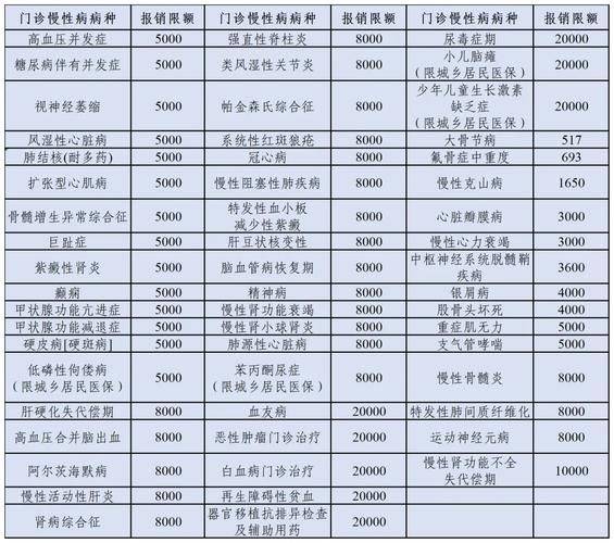 多少钱 慢性病 补助