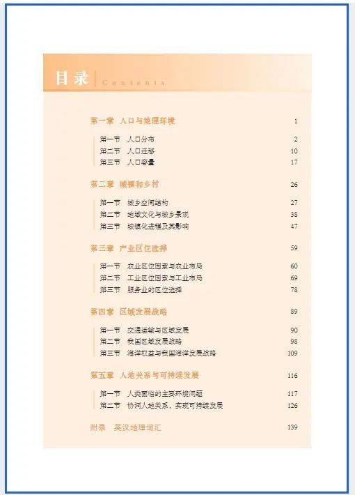 高中地理必修二知识结构