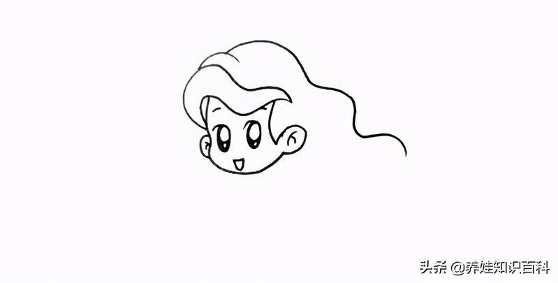 美人鱼简笔画步骤