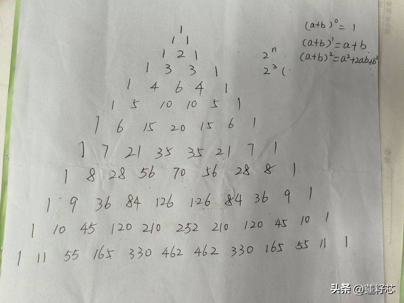 杨辉三角规律