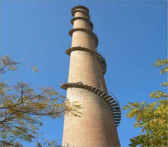 Steel structure reinforced chimney inspection maintenance unit
