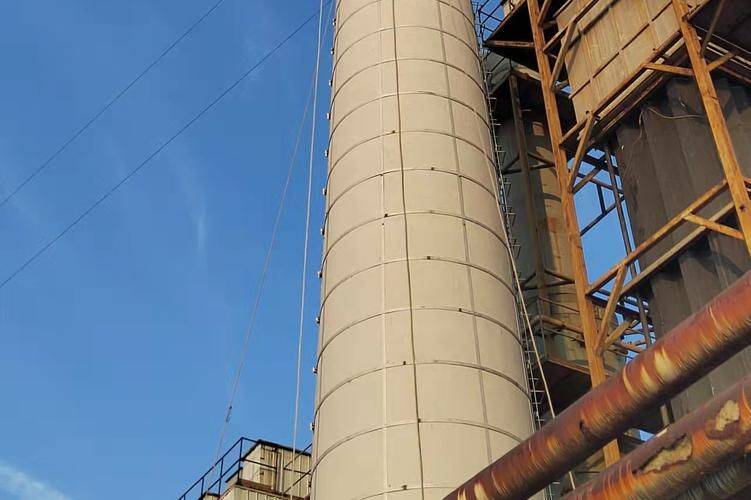 Steel structure reinforced chimney inspection maintenance unit