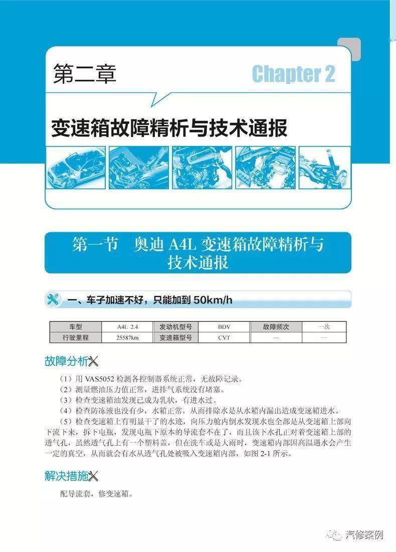 奥迪故障案例精通维修