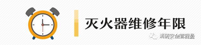 灭火器维修有效期