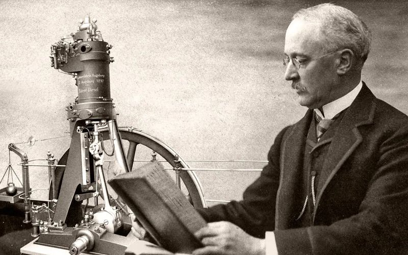 Single-cylinder petrol machine