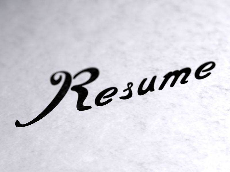 English curriculum vitae terminology