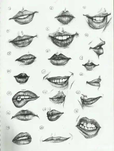 Lip sketches