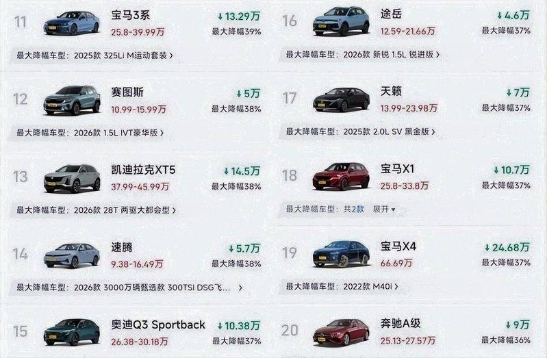 奥迪q3降价