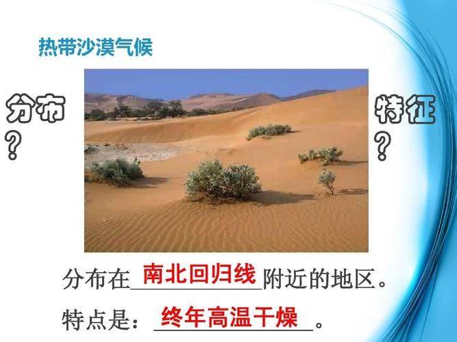 Causes and characteristics of subtropical desert climate