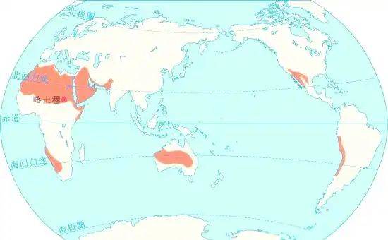 Causes and characteristics of subtropical desert climate