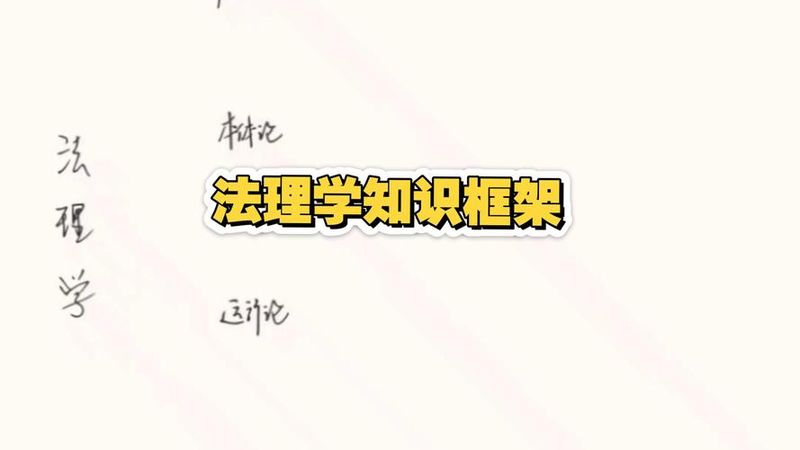 法理学知识框架