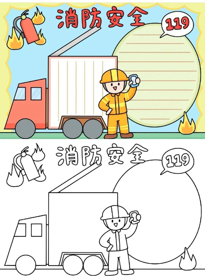 消防小知识手抄报