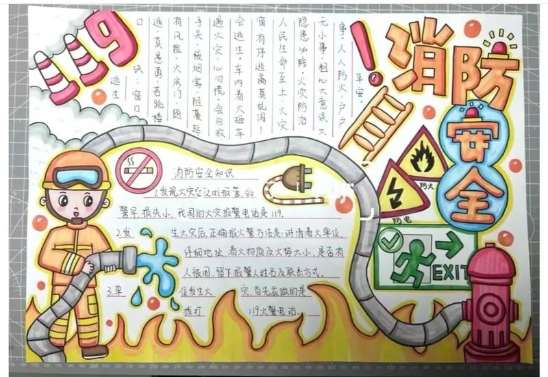 消防小知识手抄报