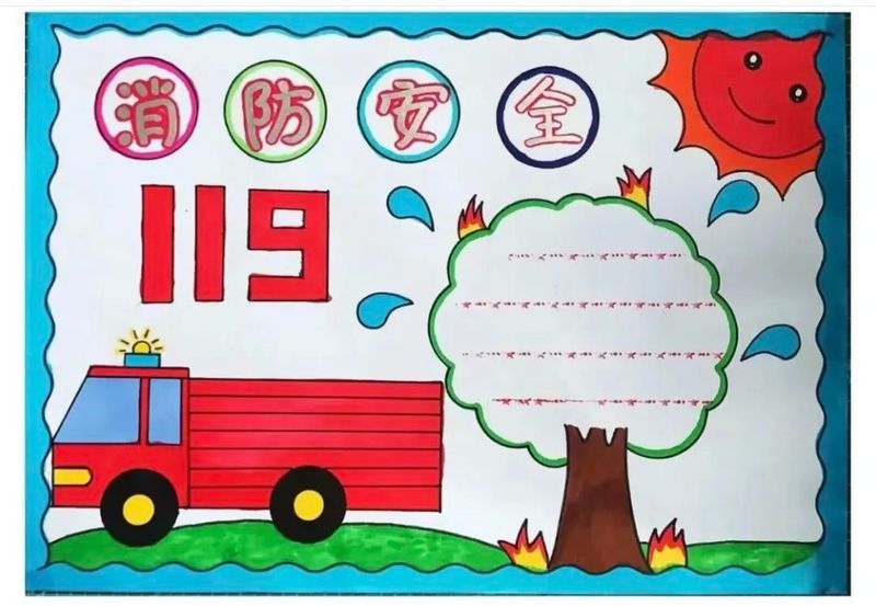 消防小知识手抄报