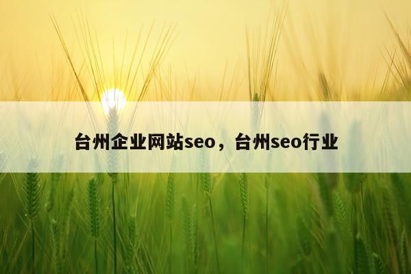 台州seo