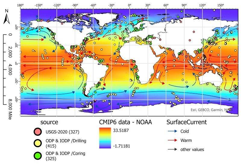 World current distribution patterns