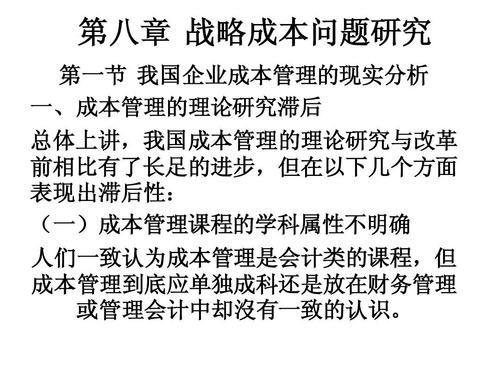 战略成本动因分析