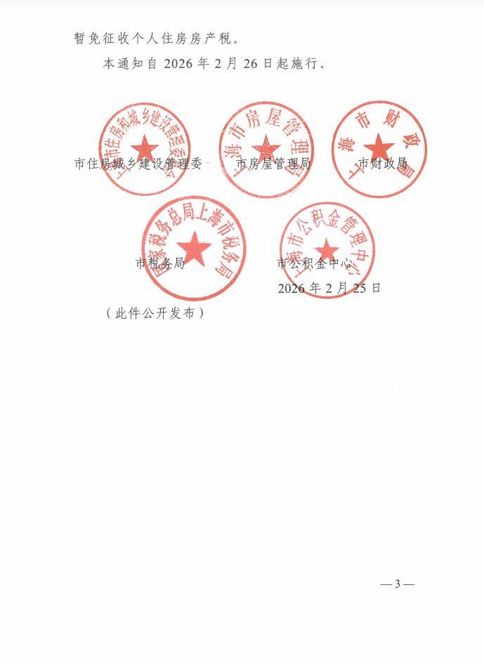 Shanghai non-ordinary residential tax 2026