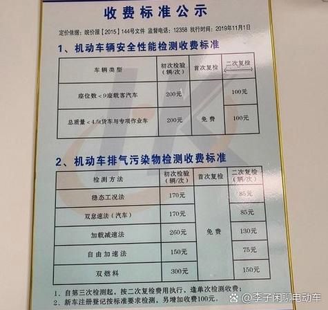 验车年间多少钱