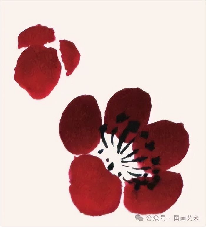 国画画梅花的步骤