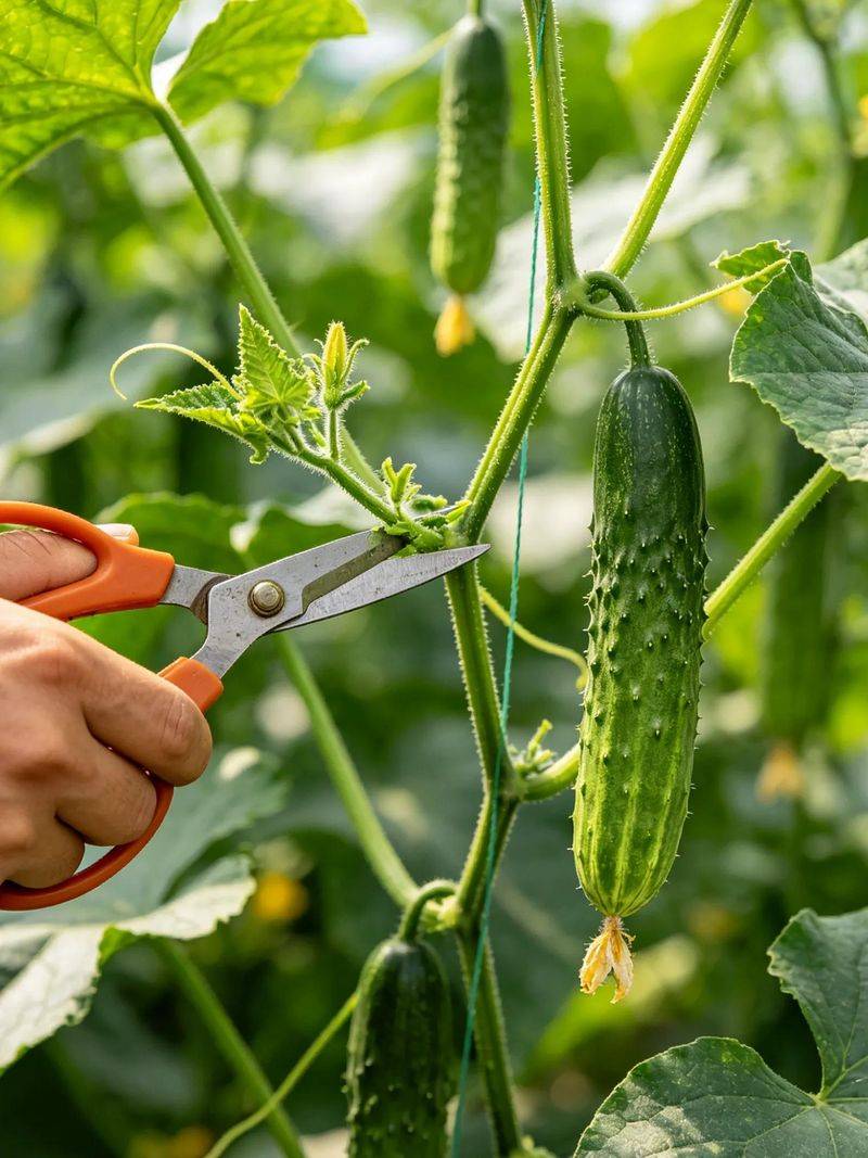 Technology for open cucumber cultivation