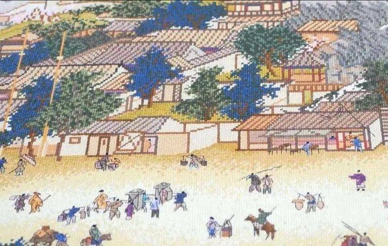 八骏图十字绣成品能卖多少钱